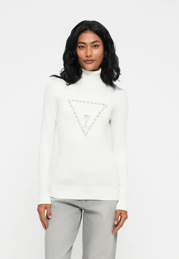 MELANIE TRIANGLE LOGO - Strickpullover - cream white