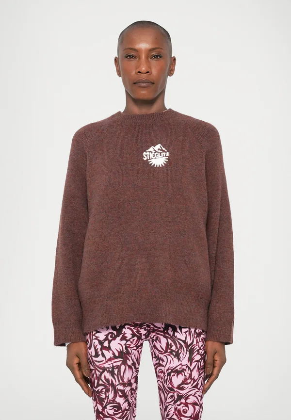 MELICIA JUMPER - Strickpullover - brown melange