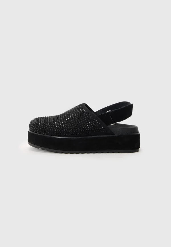 MELLOW - Pantolette flach - black