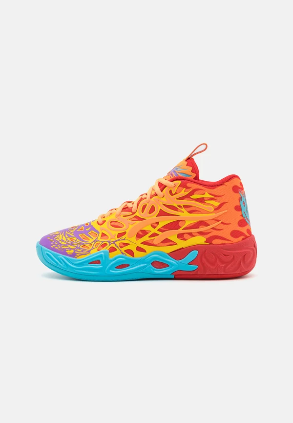 MELO MB.04 PHOENIX - Basketballschuh - red/orange glow/fluro orange/purple glimmer