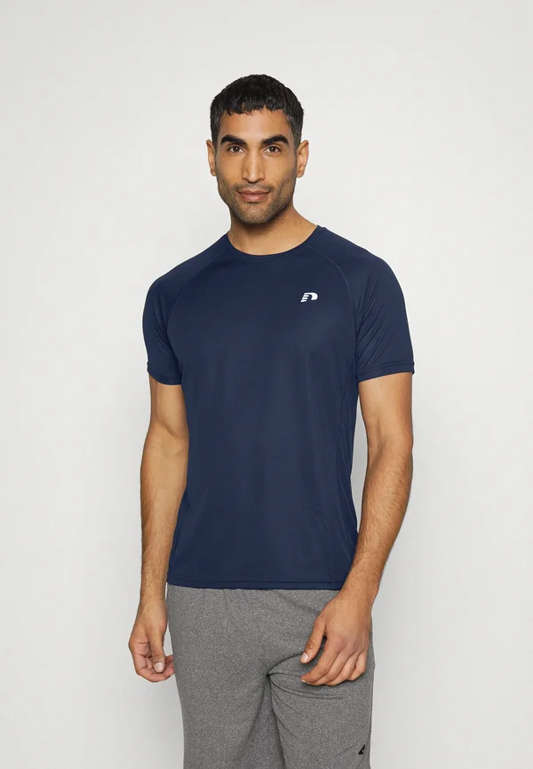 MEN CORE RUNNING - Sport T-Shirt - black iris