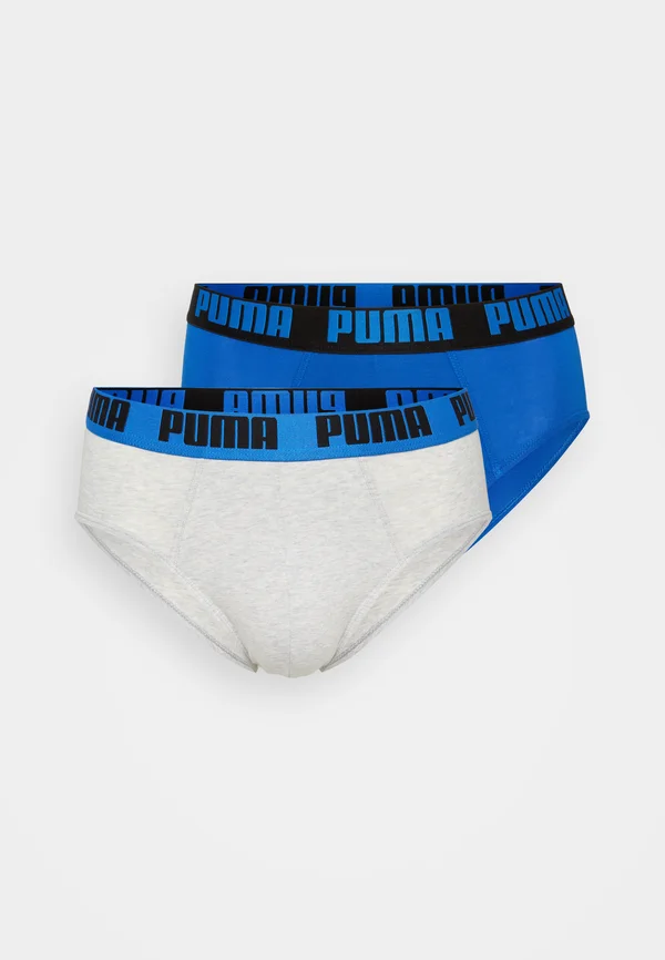 MEN EVERYDAY BRIEFS 2 PACK - Slip - blue/grey melange