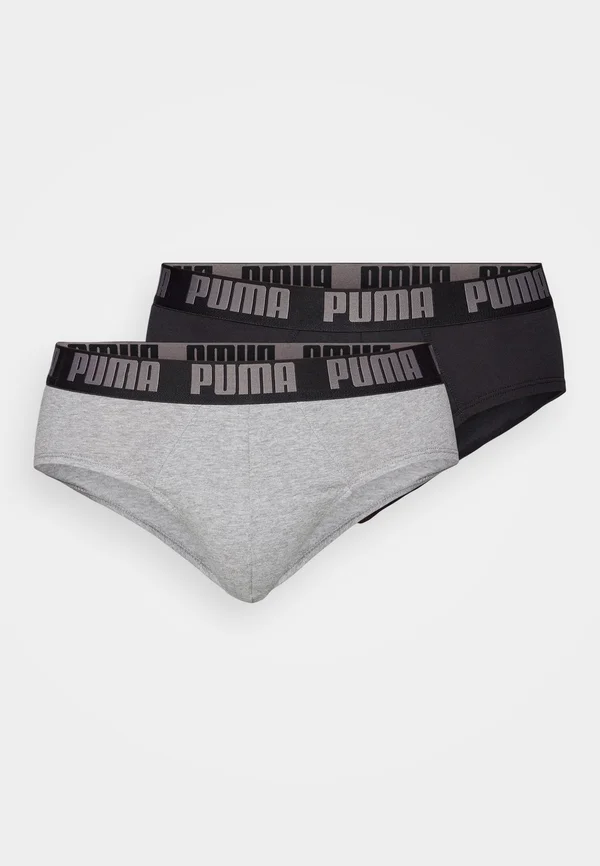 MEN EVERYDAY BRIEFS 2 PACK - Slip - grey melange/black