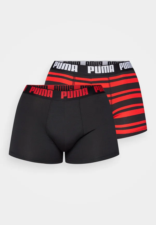 MEN EVERYDAY HERITAGE STRIPE 2 PACK - Panties - red/black