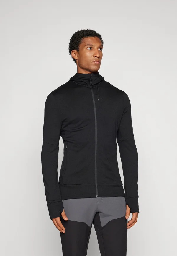 MEN QUANTUM ZIP HOODIE - Sweatjacke - black