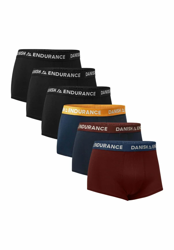 Men's Short Trunks 6-pack - Panties - mc (black navy orange navy bordeaux bordeaux navy)