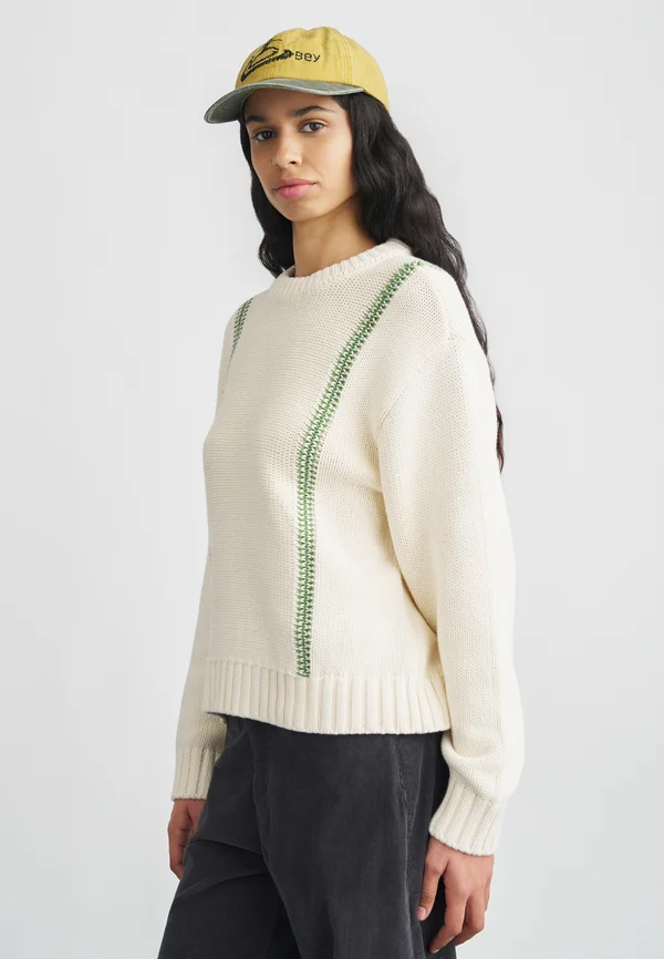 MEND STITCH CREW SWEATER - Strickpullover - cream