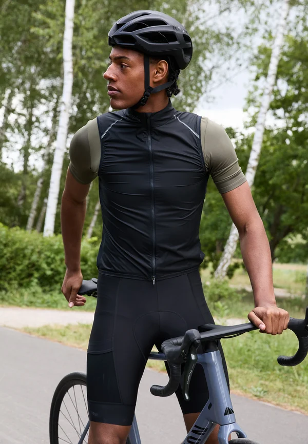 MENS BREVET ELEMENT GILET - Cycling-Trikot - black/grey