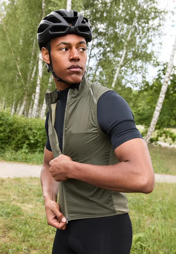 MENS BREVET ELEMENT GILET - Cycling-Trikot - kalamata/deep depths
