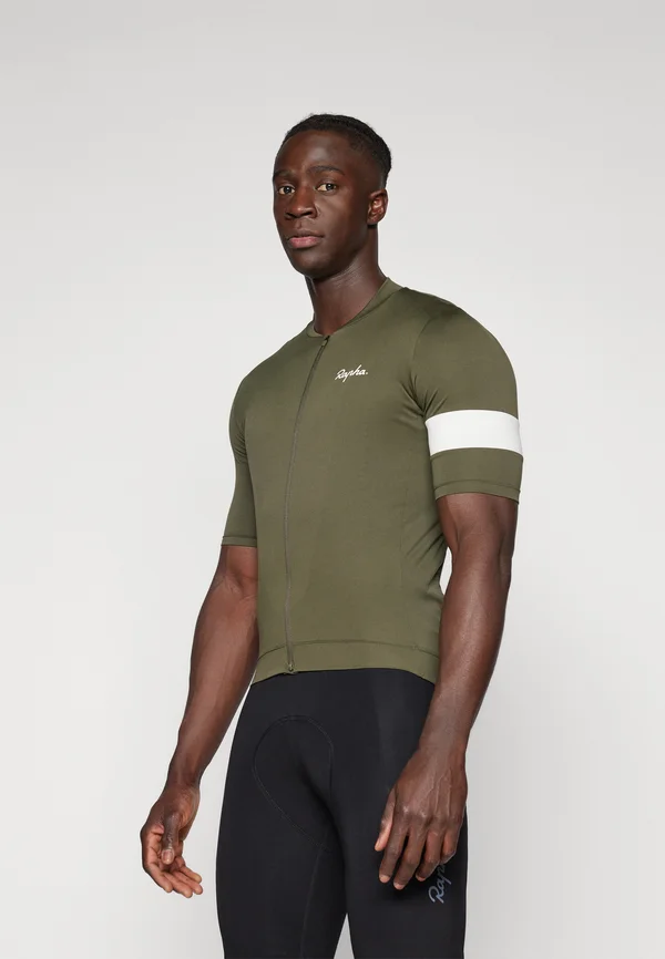 MENS CORE - Cycling-Trikot - dark green/white