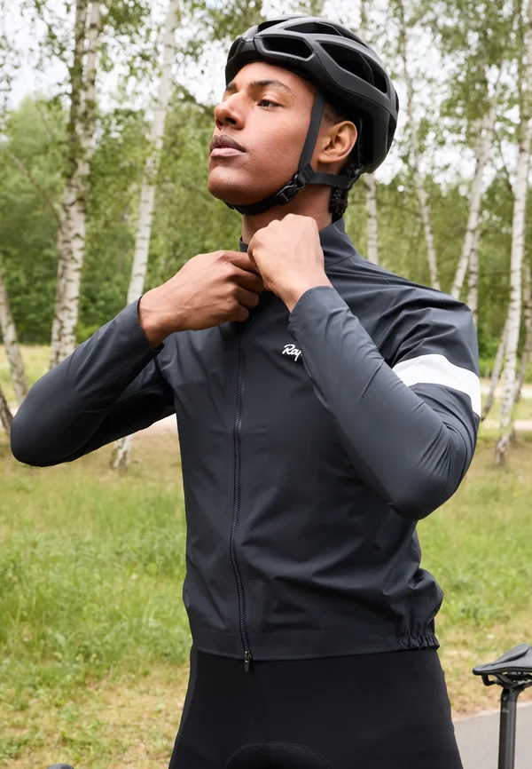 MENS CORE RAIN JACKET - Hardshelljacke - black/white