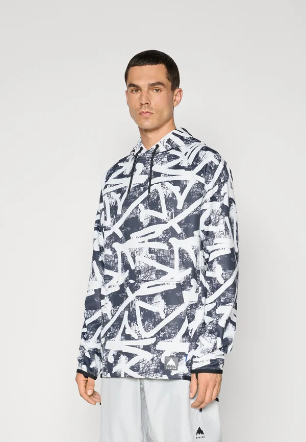 MENS CROWN WEATHERPROOF - Fleecepullover - black/white