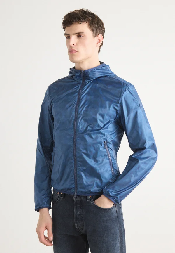 MENS - Leichte Jacke - dark blue camou-navy