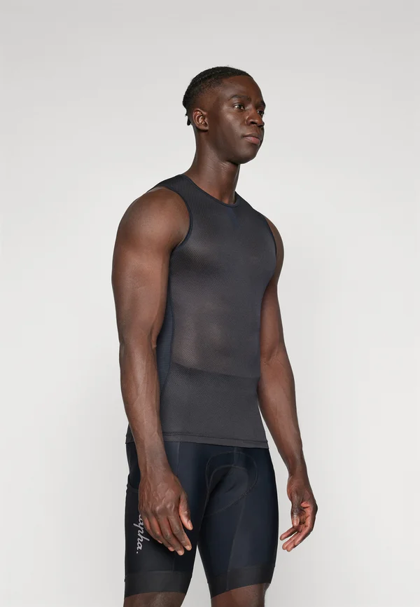 MENS LIGHTWEIGHT BASE LAYER SLEEVELESS - Top - black
