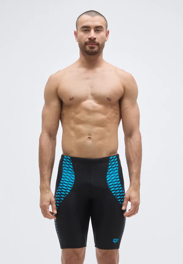 MENS OPENINGS SWIM JAMMER - Badehose Pants - black/turquoise