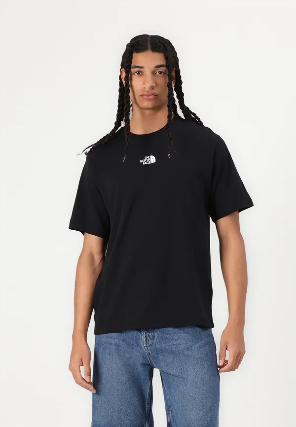 MENS TEE RELAXED CENTRAL LOGO - T-Shirt print - black/white