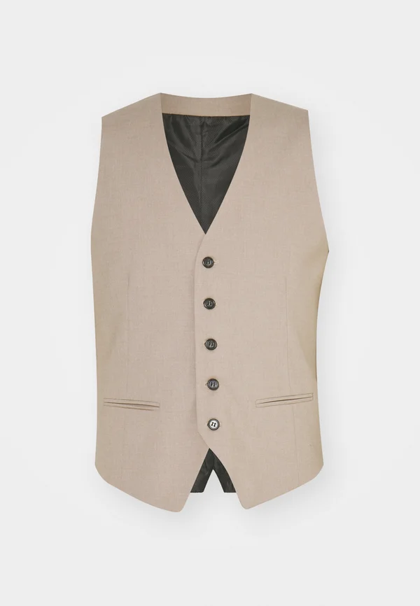 MENS WAISTCOAT FOR SUIT SLIM FIT - Anzugweste - mottled beige