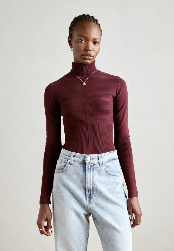 MENTOS - Strickpullover - lie de vin