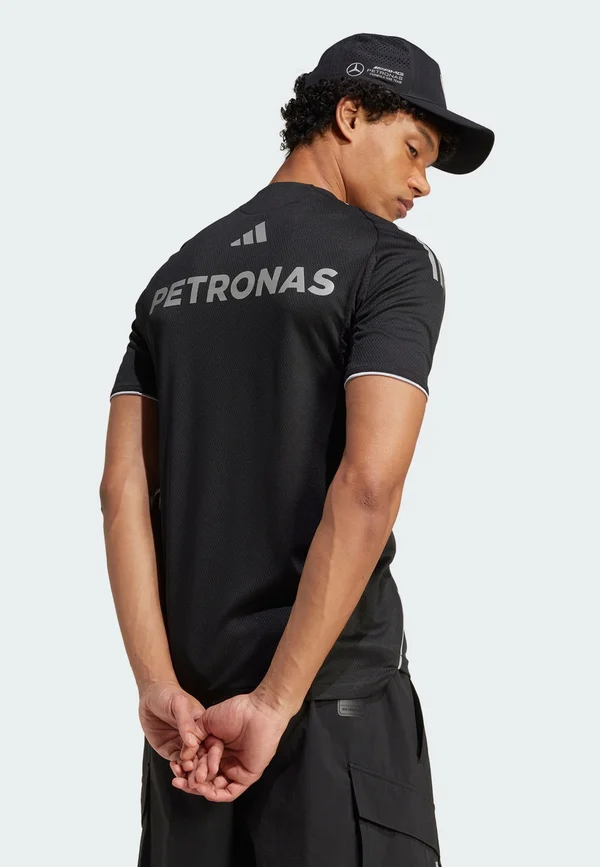 MERCEDES - AMG PETRONAS FORMULA ONE TEAM MECHANICS MEN - T-Shirt print - black   reflective silver