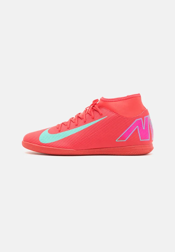 MERCURIAL SUPERFLY 10 CLUB IC - Fußballschuh Halle - ember glow/aurora green