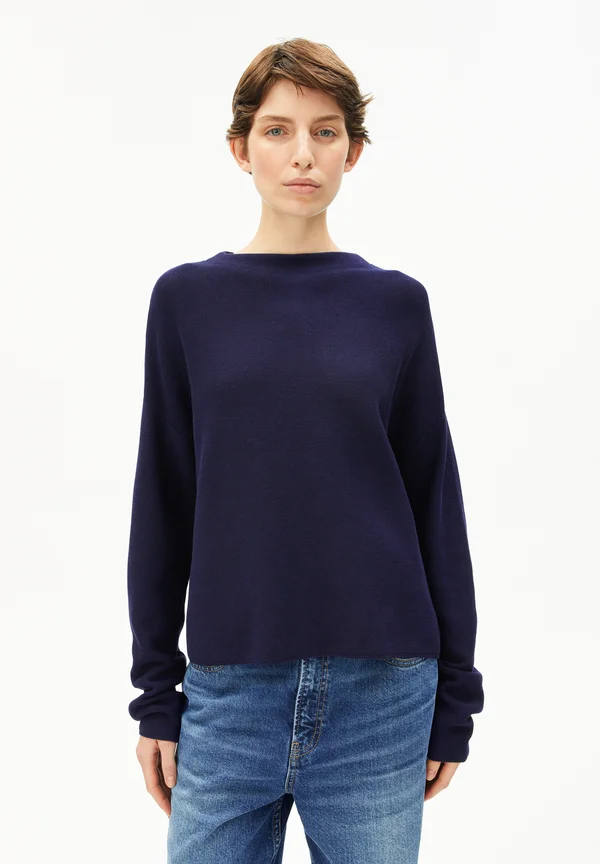 MERINAA LINKS - Strickpullover - tinted navy