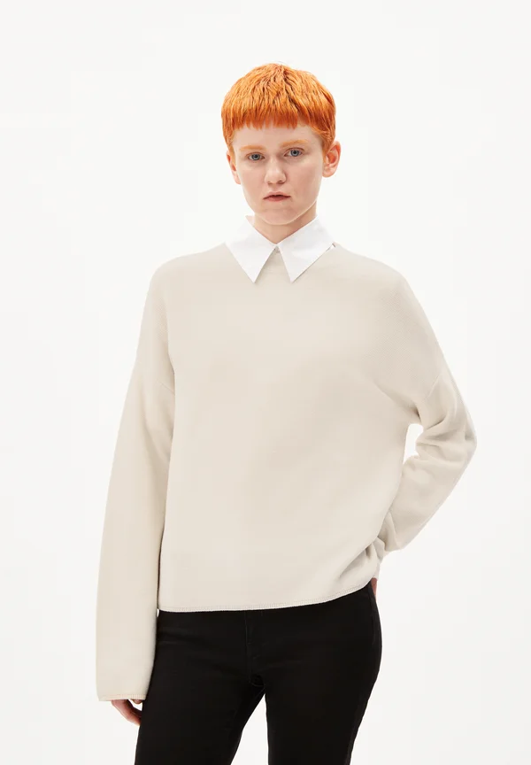 MERINAA - Strickpullover - oatmilk