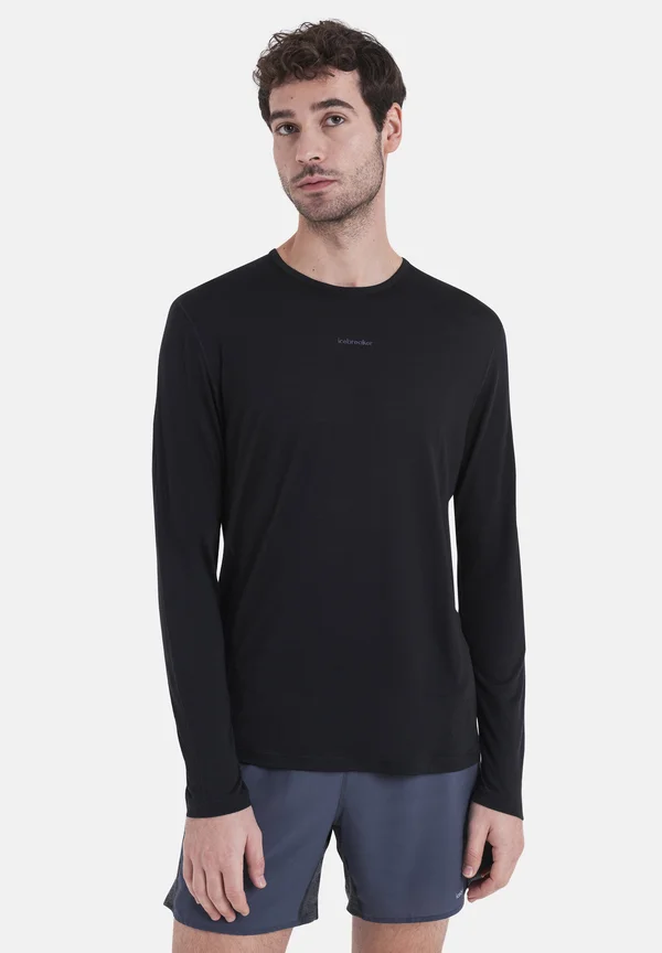 MERINO 125 LIGHT WEIGHT ZONEKNITGRAPHIC - Langarmshirt - BLACK