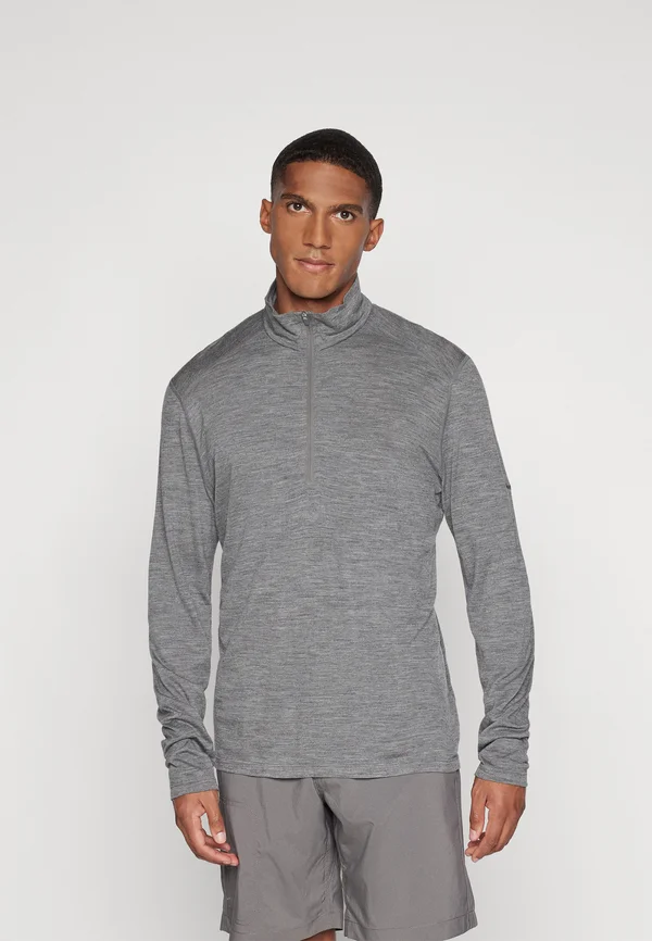 MERINO 200 MID WEIGHT OASIS HALF ZIP - Strickpullover - medium grey