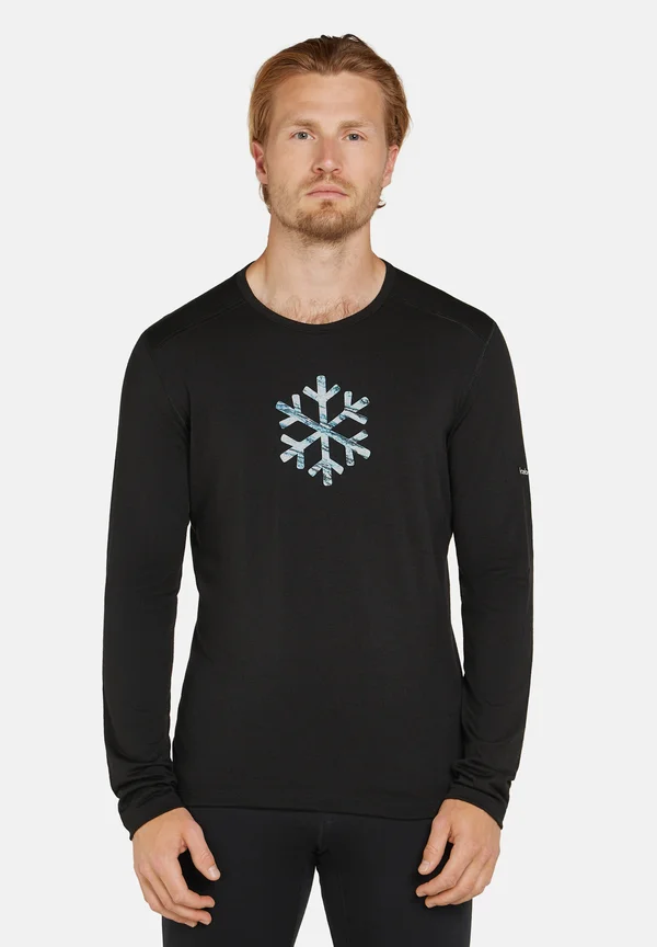 MERINO 200 MID WEIGHT OASIS PROTECT OUR WINTERS - Langarmshirt - black