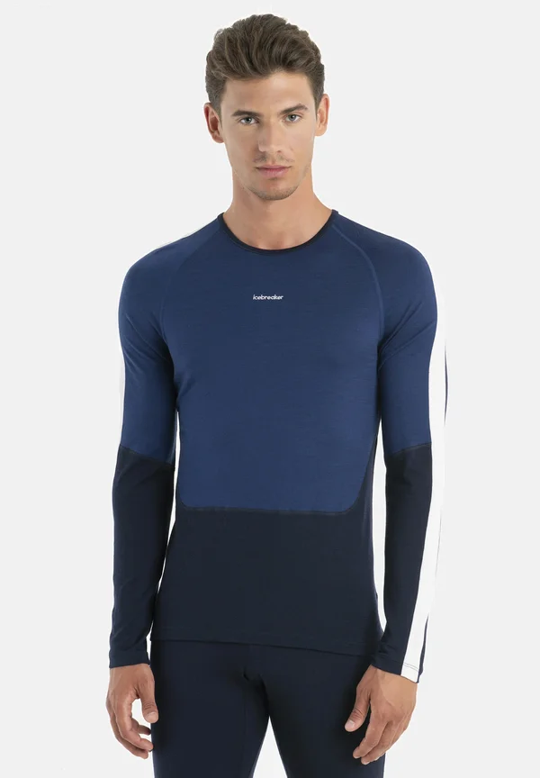MERINO 200 MID WEIGHT SONEBULA - Langarmshirt - DARK BLUE