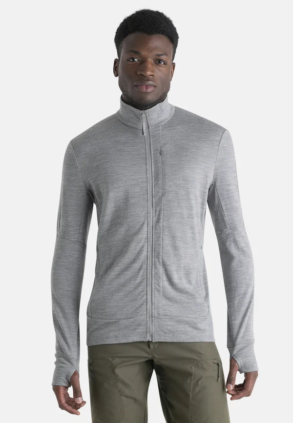 MERINO 260 MID WEIGHT QUANTUM IV ZIP - Sweatjacke - MEDIUM GREY