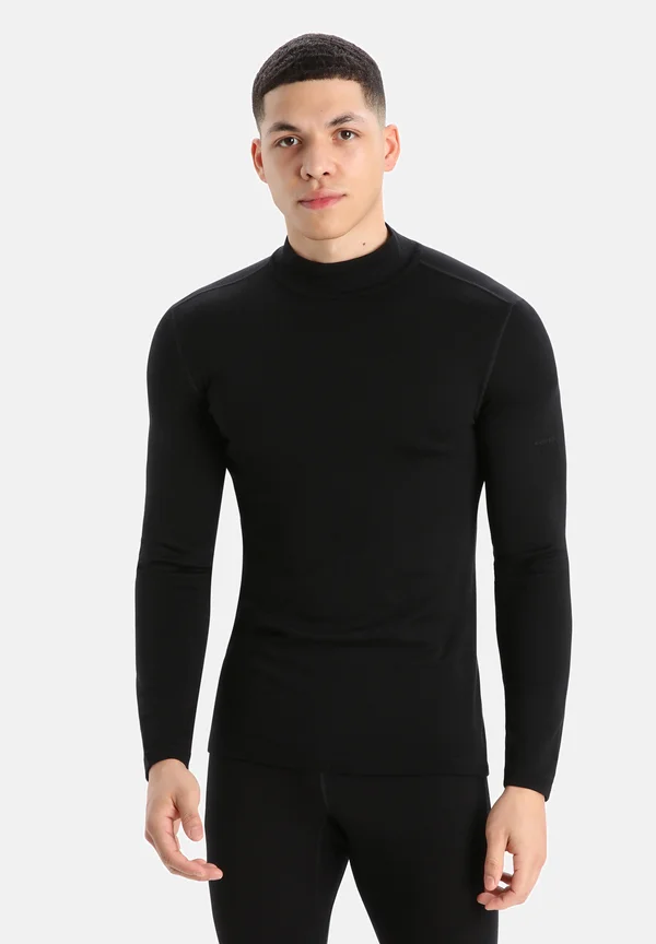 MERINO 260 MID WEIGHT TECH TURTLENECK - Langarmshirt - BLACK