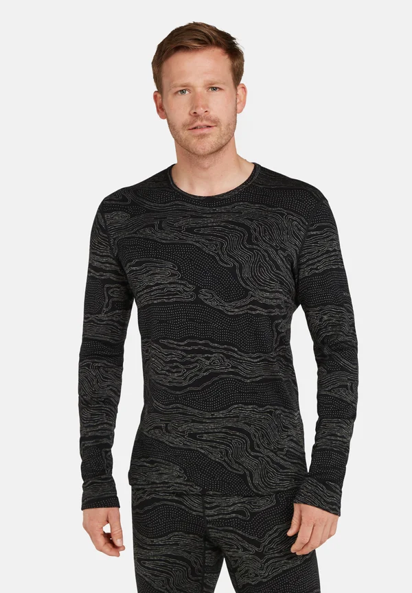 MERINO 260 MID WEIGHT VERTEX GRAPHIC - Langarmshirt - black galaxy j