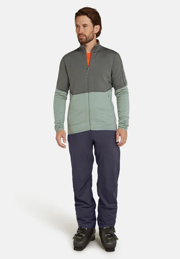 MERINO 400 HEAVY WEIGHT  REAL FLEECE DESCENDER  ZIP - Fleecejacke - galaxy moss cb