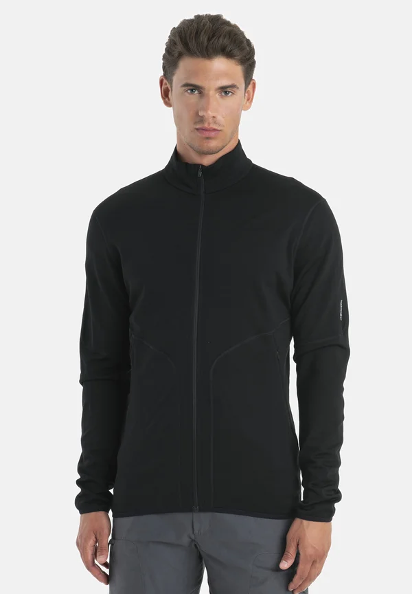 MERINO 560 HEAVY WEIGHT  REAL FLEECE ELEMENTAL II ZIP - Fleecejacke - BLACK
