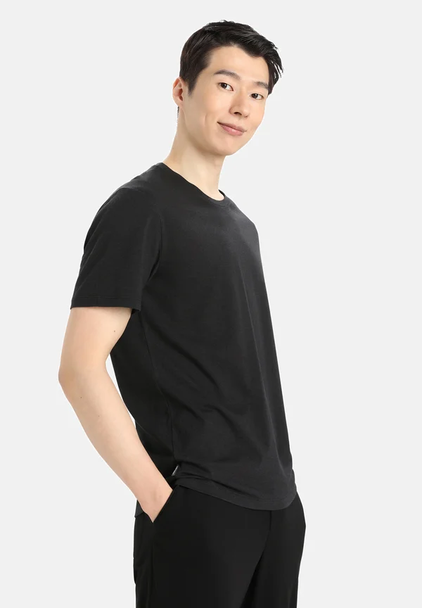 MERINO CENTRAL CLASSIC - T-Shirt basic - BLACK