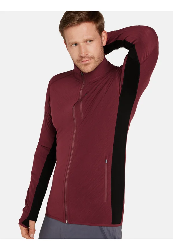 MERINO DESCENDER ZIP - Trainingsjacke - port black cb