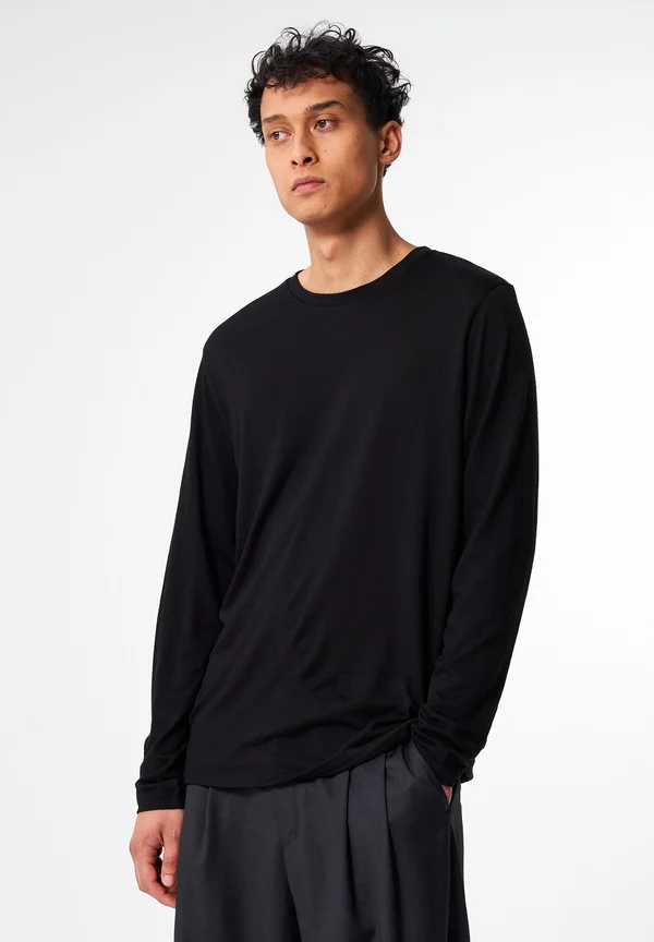 MERINO LONGSLEEVE - Langarmshirt - sheep black
