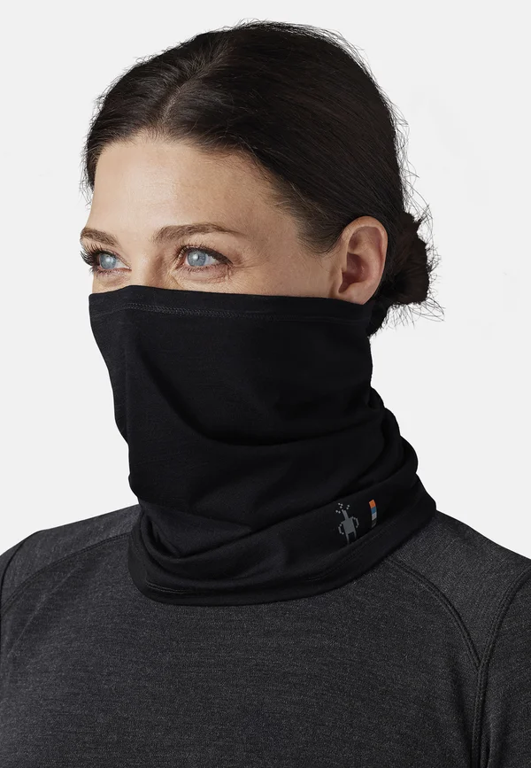 MERINO - Schlauchschal - black