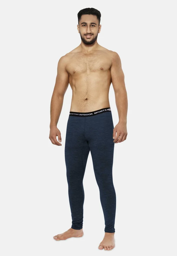 MERINO UNTERHOSE THERMOUNTERHOSE FUNKTIONSHOSE AUS 100% MERINOWOLLE - Unterhose lang - navy