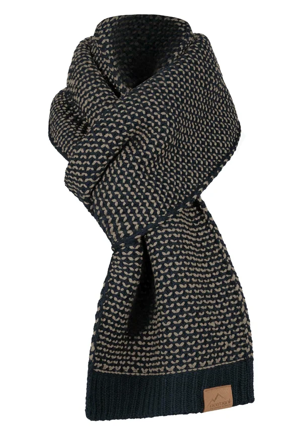 MERINO WINTER STRICK EDET - Schal - navy beige