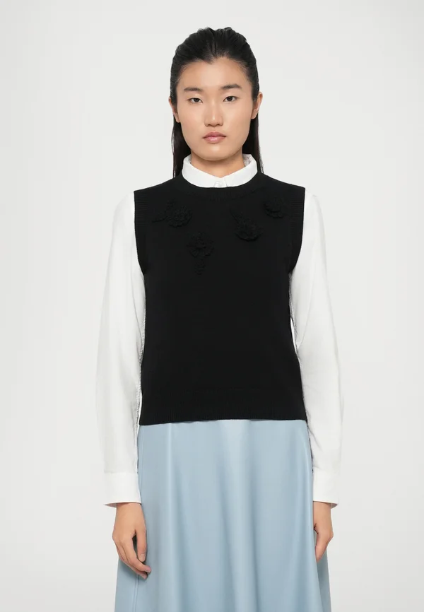 MERIS - Strickpullover - schwarz