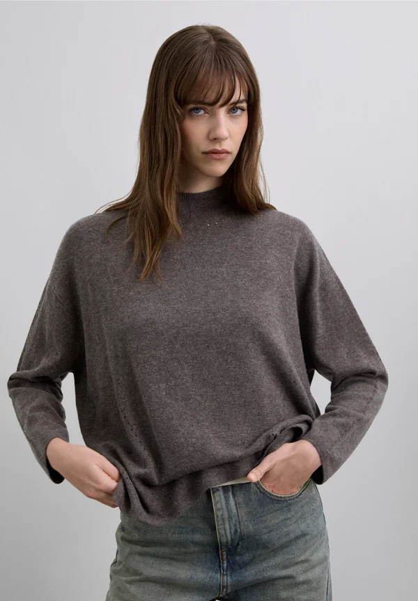 MERPER  - Strickpullover - dark taupe