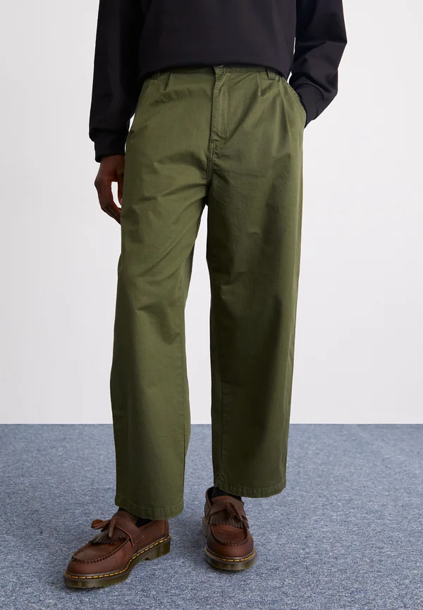 MERRICK PANT - Stoffhose - office green stone washed