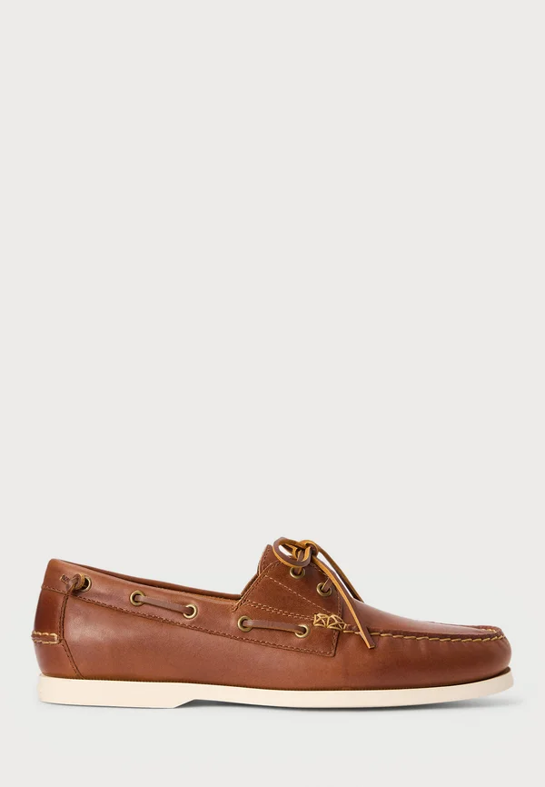 MERTON COLOR BLOCKED LEATHER BOAT SHOE - Bootsschuh - tan