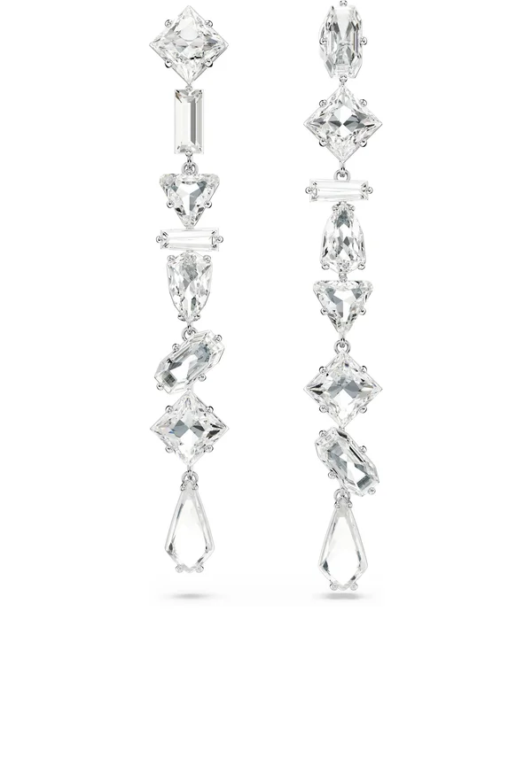 MESMERA PIERCED EARRINGS LONG DANGLING - Ohrringe - white