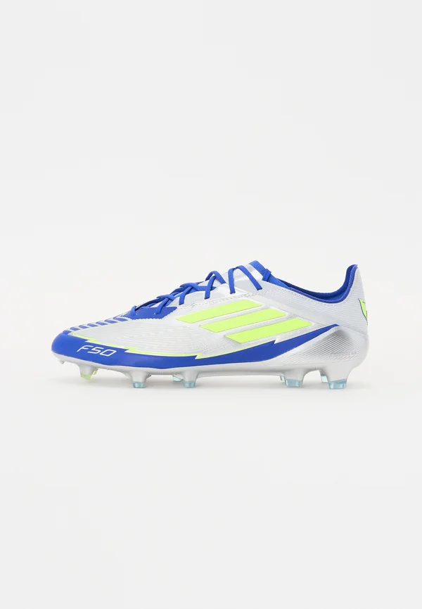MESSI F50 ELITE - Fußballschuh Nocken - silver metallic/solar yellow/lucid blue