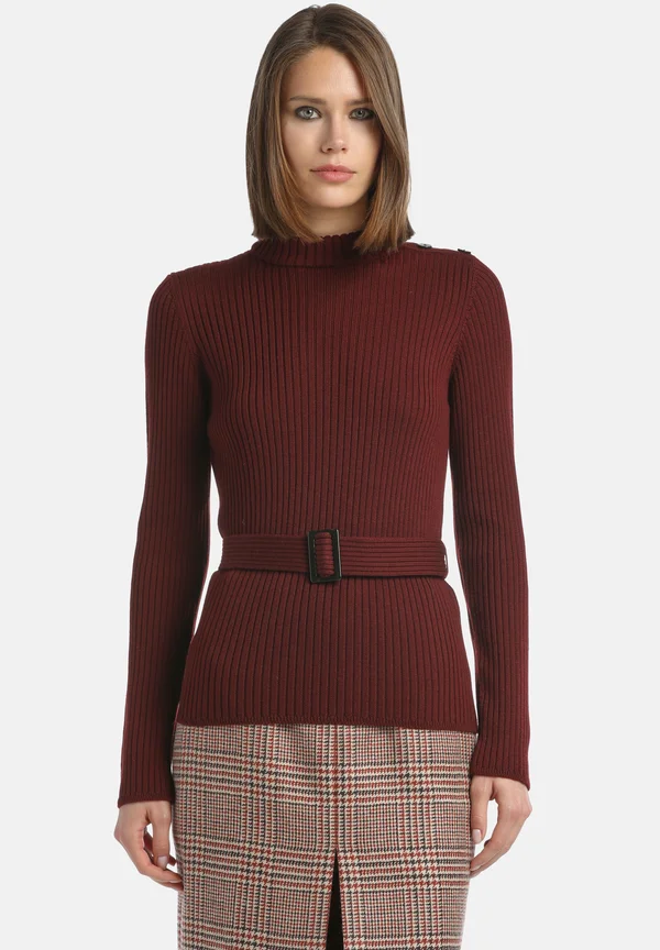 MESTOLO - Strickpullover - bordeaux