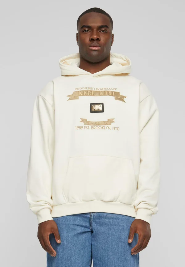 METAL PLATE OS  - Kapuzenpullover - off white