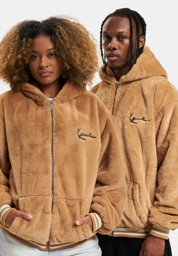 METAL SIGNATURE OS FUR FULL ZIP - Fleecejacke - sand